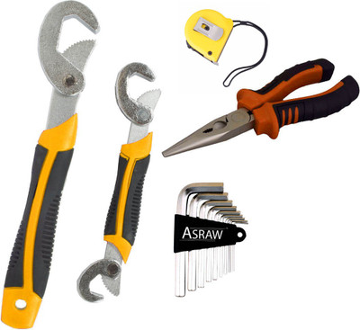 

Asraw Hand Tool Kit(5 Tools), Multicolor