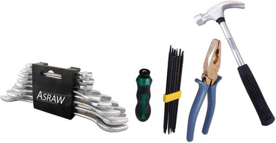 

Asraw Hand Tool Kit(12 Tools), Multicolor