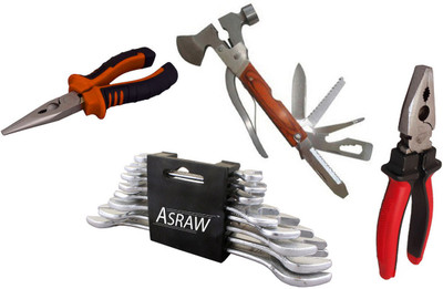 

Asraw Hand Tool Kit(12 Tools), Multicolor