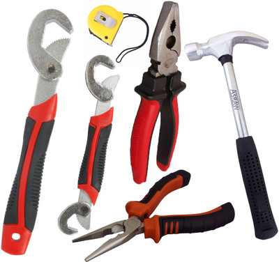 

Asraw Hand Tool Kit(6 Tools), Multicolor