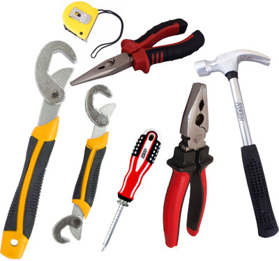 

Asraw Hand Tool Kit(7 Tools), Multicolor