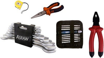 

Asraw Hand Tool Kit(13 Tools), Multicolor
