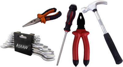 

Asraw Hand Tool Kit(13 Tools), Multicolor