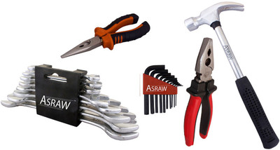 

Asraw Hand Tool Kit(13 Tools), Multicolor