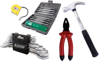 

Asraw Hand Tool Kit(13 Tools), Multicolor