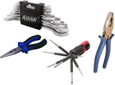 

Asraw Hand Tool Kit(12 Tools), Multicolor