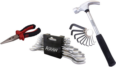 

Asraw Hand Tool Kit(12 Tools), Multicolor