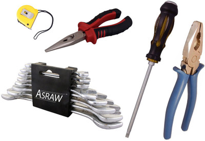

Asraw Hand Tool Kit(13 Tools), Multicolor