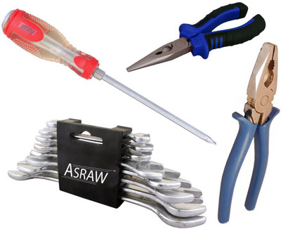 

Asraw Hand Tool Kit(12 Tools), Multicolor