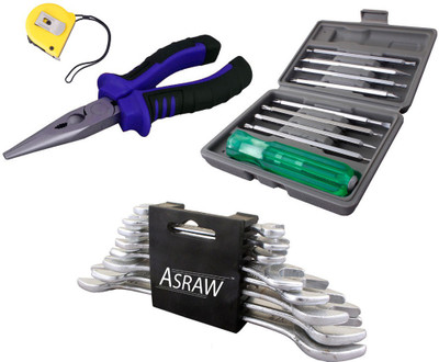 

Asraw Hand Tool Kit(12 Tools), Multicolor