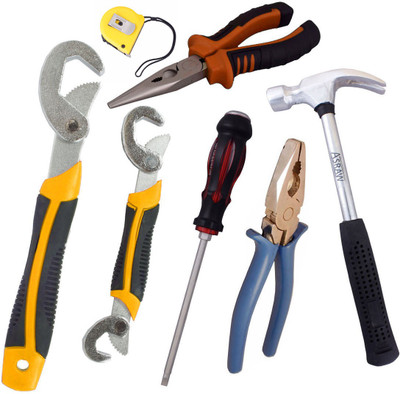 

Asraw Hand Tool Kit(7 Tools), Multicolor