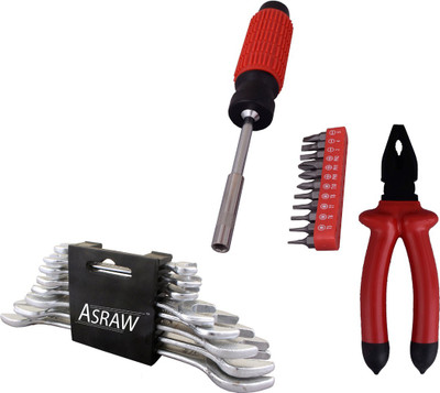 

Asraw Hand Tool Kit(11 Tools), Multicolor
