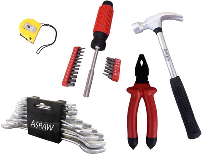 

Asraw Hand Tool Kit(13 Tools), Multicolor
