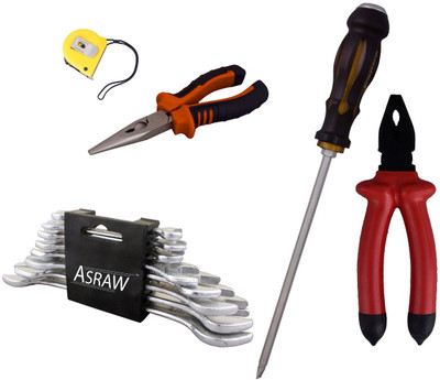 

Asraw Hand Tool Kit(13 Tools), Multicolor