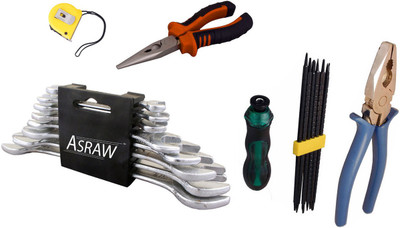 

Asraw Hand Tool Kit(13 Tools), Multicolor