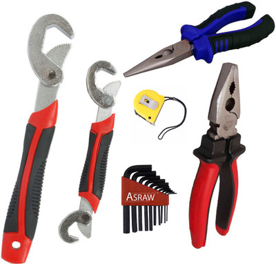 

Asraw Hand Tool Kit(6 Tools), Multicolor