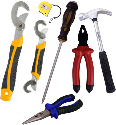 

Asraw Hand Tool Kit(7 Tools), Multicolor