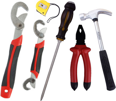 

Asraw Hand Tool Kit(6 Tools), Multicolor