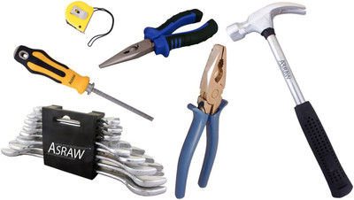 

Asraw Hand Tool Kit(14 Tools), Multicolor