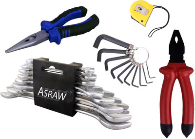 

Asraw Hand Tool Kit(13 Tools), Multicolor