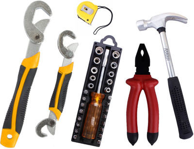 

Asraw Hand Tool Kit(6 Tools), Multicolor