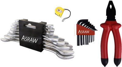 

Asraw Hand Tool Kit(12 Tools), Multicolor