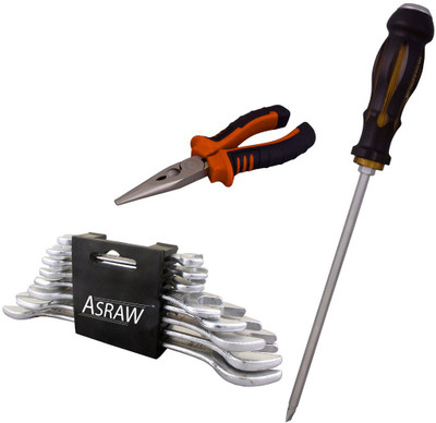 

Asraw Hand Tool Kit(11 Tools), Multicolor
