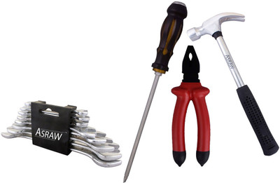

Asraw Hand Tool Kit(12 Tools), Multicolor