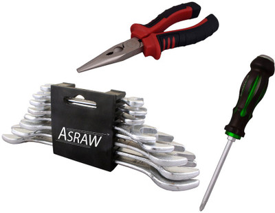 

Asraw Hand Tool Kit(11 Tools), Multicolor