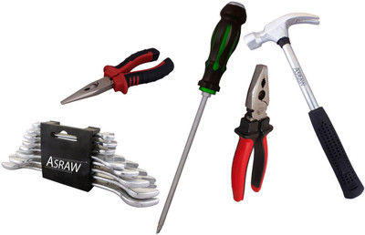 

Asraw Hand Tool Kit(13 Tools), Multicolor