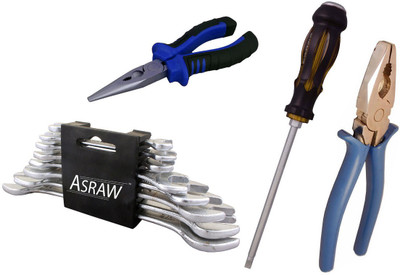 

Asraw Hand Tool Kit(12 Tools), Multicolor