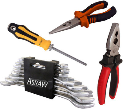 Asraw Hand Tool Kit(12 Tools), Multicolor