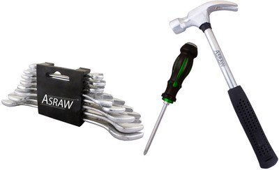 

Asraw Hand Tool Kit(11 Tools), Multicolor
