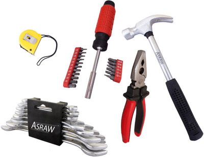 

Asraw Hand Tool Kit(13 Tools), Multicolor