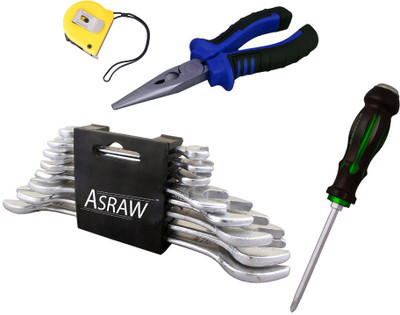 

Asraw Hand Tool Kit(12 Tools), Multicolor