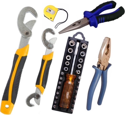 

Asraw Hand Tool Kit(6 Tools), Multicolor