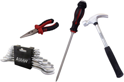 

Asraw Hand Tool Kit(12 Tools), Multicolor