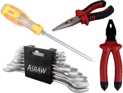 

Asraw Hand Tool Kit(12 Tools), Multicolor