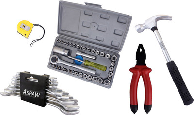 

Asraw Hand Tool Kit(13 Tools), Multicolor