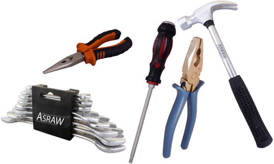 

Asraw Hand Tool Kit(13 Tools), Multicolor