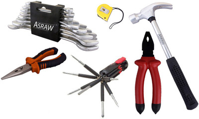 

Asraw Hand Tool Kit(14 Tools), Multicolor