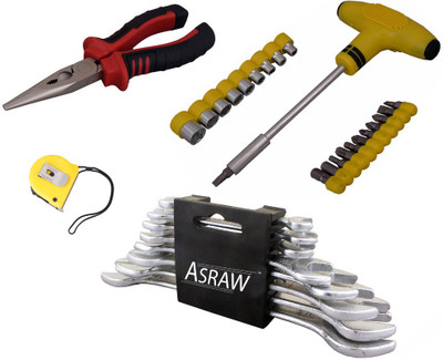 

Asraw Hand Tool Kit(12 Tools), Multicolor