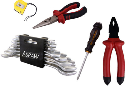 

Asraw Hand Tool Kit(13 Tools), Multicolor