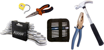 

Asraw Hand Tool Kit(14 Tools), Multicolor