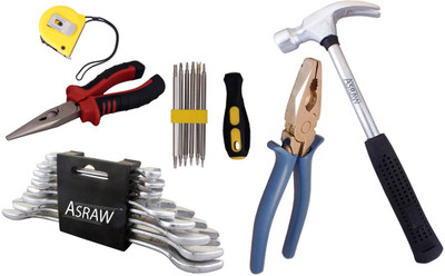 

Asraw Hand Tool Kit(14 Tools), Multicolor