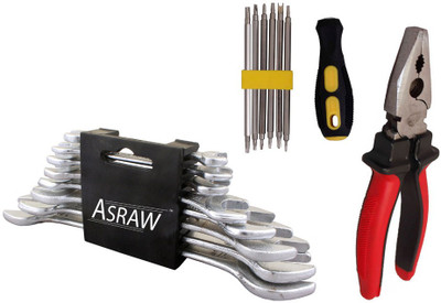 

Asraw Hand Tool Kit(11 Tools), Multicolor
