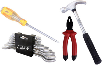 

Asraw Hand Tool Kit(12 Tools), Multicolor