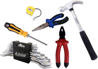 

Asraw Hand Tool Kit(14 Tools), Multicolor