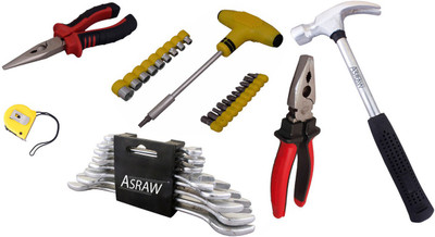 

Asraw Hand Tool Kit(14 Tools), Multicolor