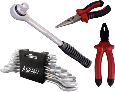 

Asraw Hand Tool Kit(12 Tools), Multicolor
